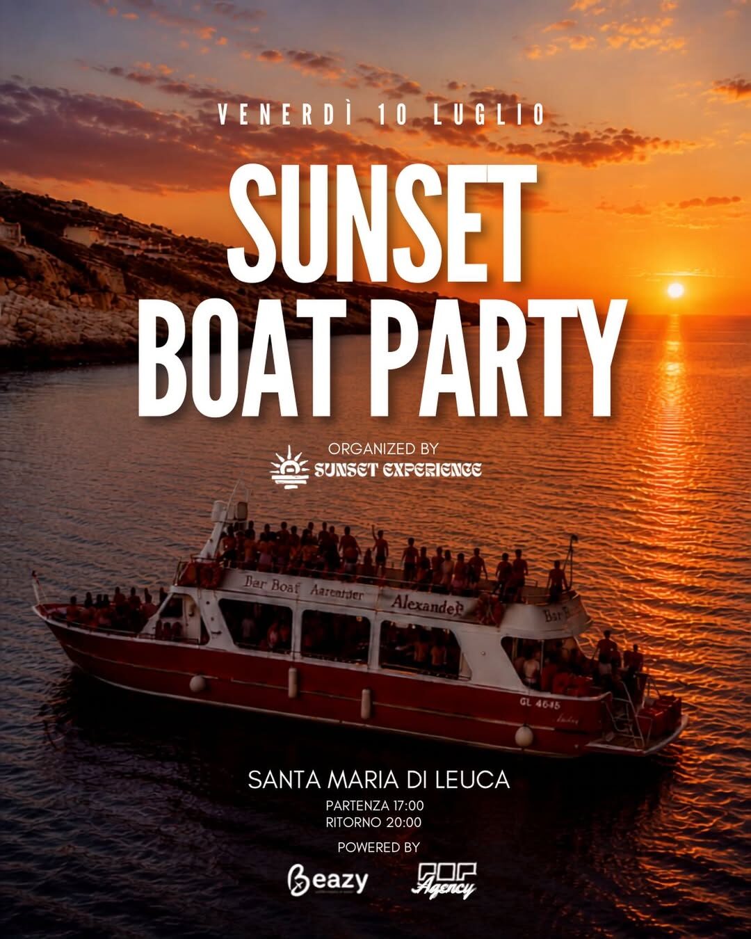 POP Agency Sunset Boat Party